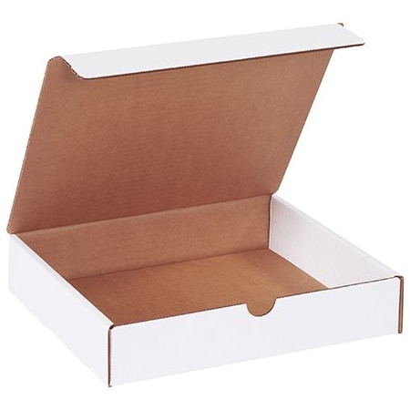 Box Packaging Corrugated Literature Mailers, 10L x 9W x 2H, White, PK50 ML1092